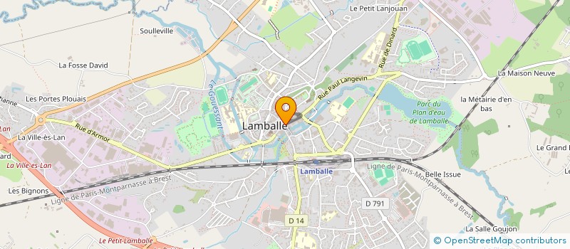 localisation de l'entreprise MADAME MARIE KERRIEN  LAMBALLE-ARMOR