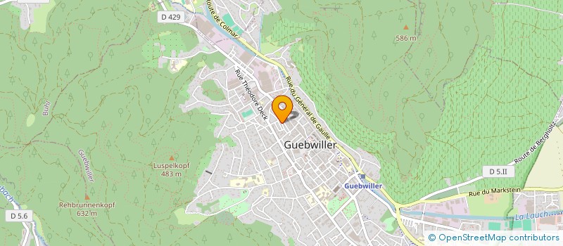 localisation de l'entreprise MADAME MARIE-KIM WASSMER  GUEBWILLER