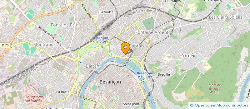 localisation de l'entreprise MADAME MARIE KLINGLER  BESANCON