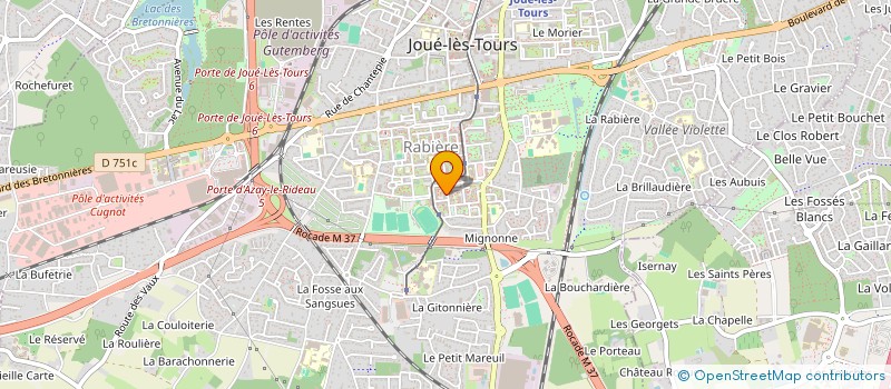 localisation de l'entreprise MADAME MARIE KNOLL  JOUE-LES-TOURS