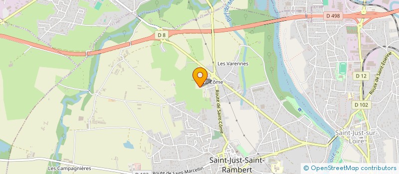 localisation de l'entreprise MADAME MARIE KOCK  SAINT-JUST-SAINT-RAMBERT