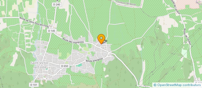 localisation de l'entreprise MADAME MARIE KOECHLIN  SAINT-VICTOR-LA-COSTE