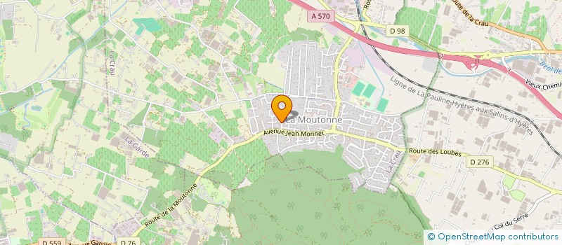 localisation de l'entreprise MADAME MARIE KONTIS  LA CRAU