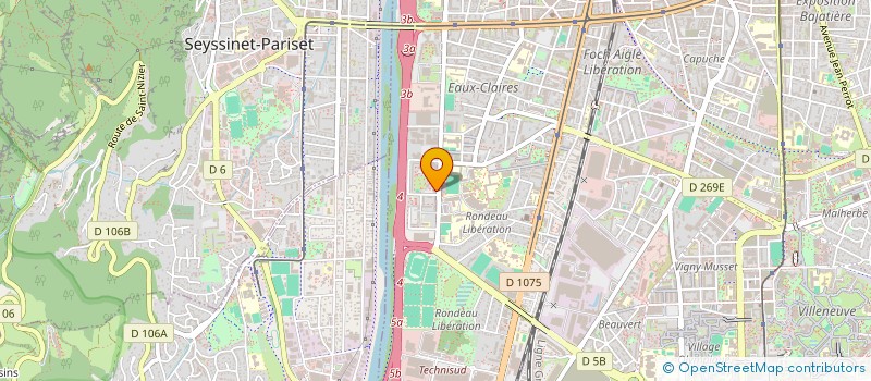 localisation de l'entreprise MADAME MARIE KOUAME  GRENOBLE