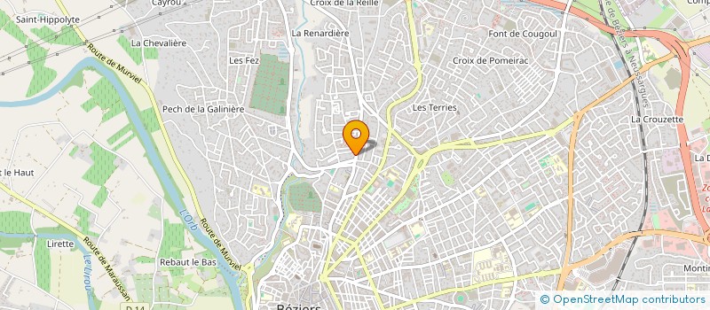 localisation de l'entreprise MADAME MARIE KUHN WEBER  BEZIERS