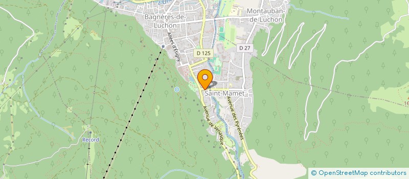 localisation de l'entreprise MADAME MARIE KUNTZMANN  BAGNERES-DE-LUCHON