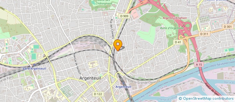 localisation de l'entreprise MADAME MARIE KUTIKI YAKA  ARGENTEUIL