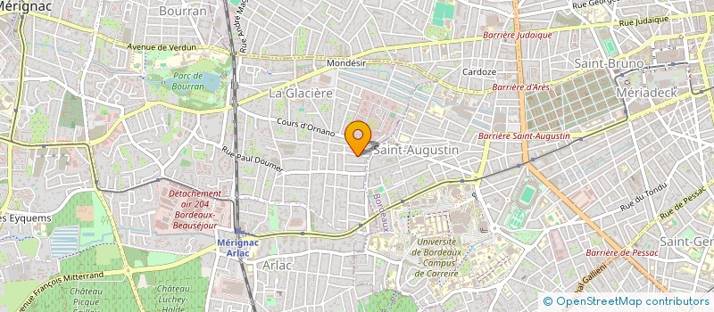 localisation de l'entreprise MADAME MARIE LABADIE  MERIGNAC