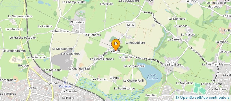 localisation de l'entreprise MADAME MARIE LABARRE à COUERON