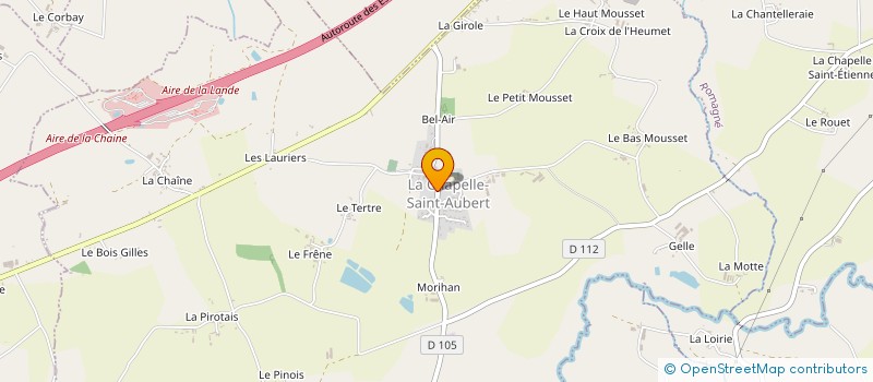 localisation de l'entreprise MADAME MARIE LABBE  LA CHAPELLE-SAINT-AUBERT