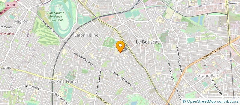 localisation de l'entreprise MADAME MARIE LABEYRIE  LE BOUSCAT