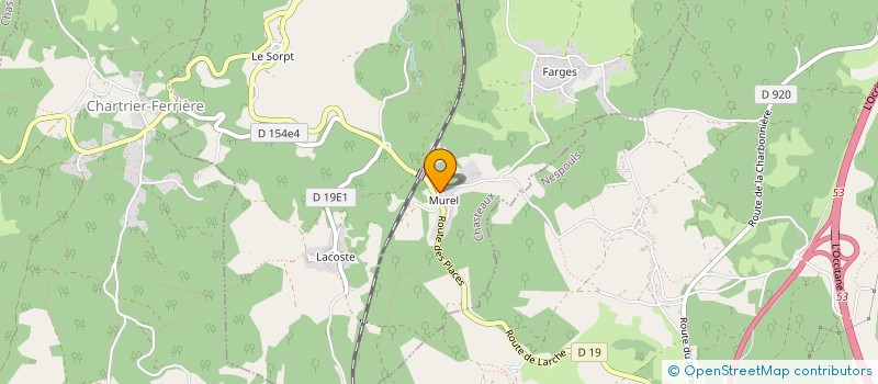 localisation de l'entreprise MADAME MARIE LABORIE  CHASTEAUX