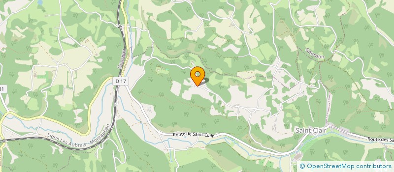 localisation de l'entreprise MADAME MARIE LABRANDE  SAINT-CLAIR