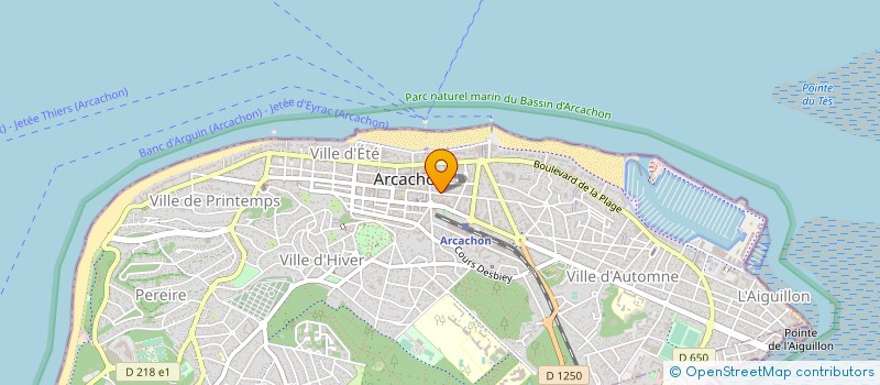 localisation de l'entreprise MADAME MARIE LABUTTIE  ARCACHON