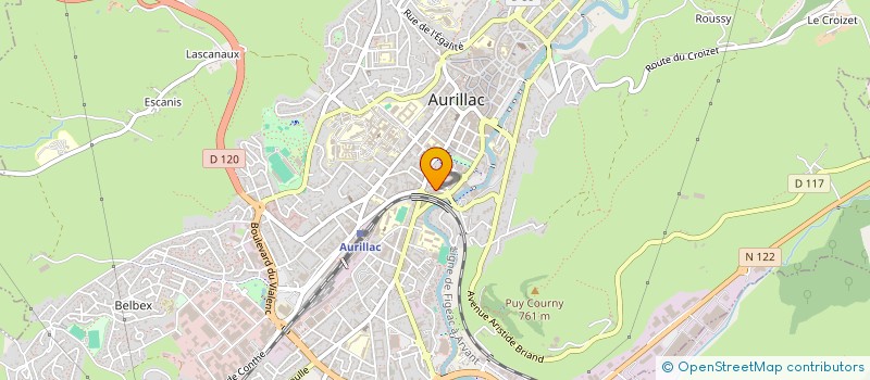 localisation de l'entreprise MADAME MARIE LACALMONTIE à AURILLAC