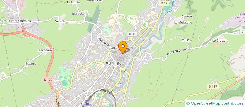 localisation de l'entreprise MADAME MARIE LACARRIERE à AURILLAC