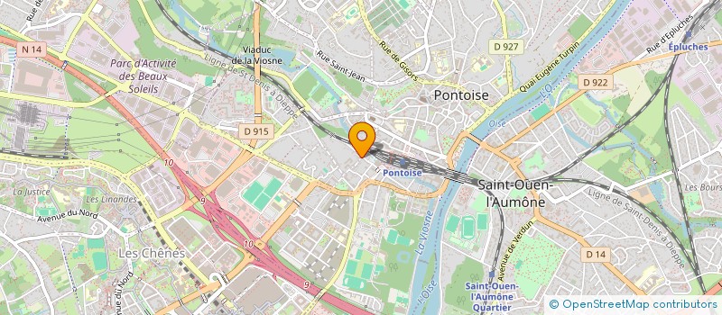 localisation de l'entreprise MADAME MARIE LACAZE  PONTOISE