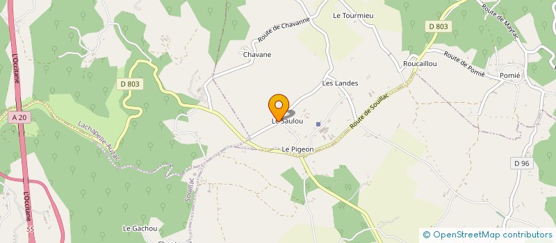 localisation de l'entreprise MADAME MARIE LACHEZE  BALADOU