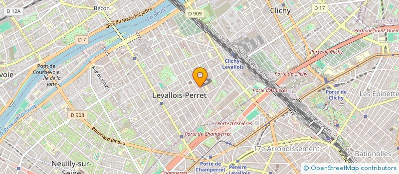 localisation de l'entreprise MADAME MARIE LACOURBAS à LEVALLOIS-PERRET