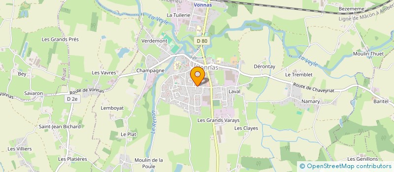 localisation de l'entreprise MADAME MARIE LACROIX à VONNAS