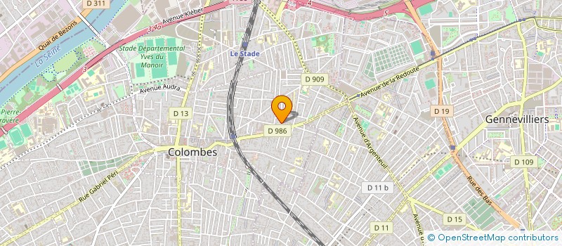 localisation de l'entreprise MADAME MARIE LAETITIA CHATEAU LABOURDETTE  COLOMBES