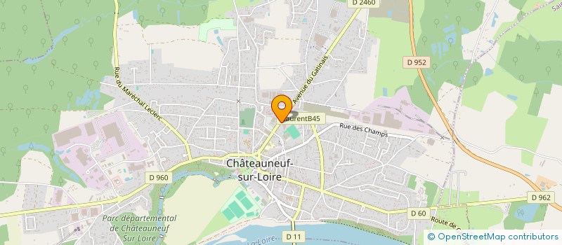 localisation de l'entreprise MADAME MARIE-LAETITIA DUGAS à CHATEAUNEUF-SUR-LOIRE