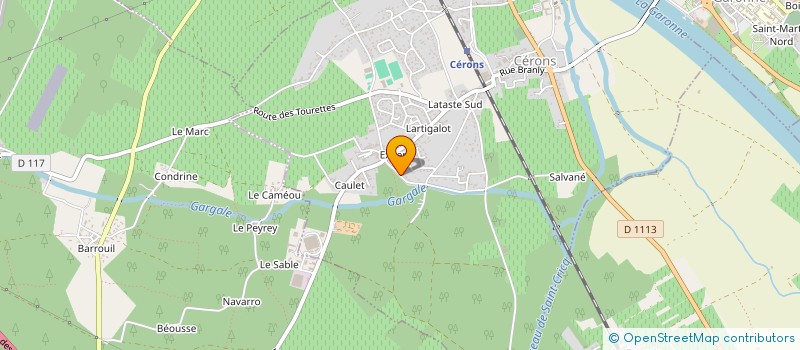 localisation de l'entreprise MADAME MARIE LAFLAQUIERE  CERONS