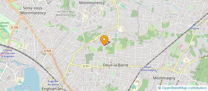 localisation de l'entreprise MADAME MARIE LAFON  DEUIL-LA-BARRE