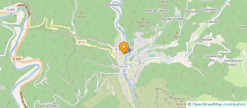 localisation de l'entreprise MADAME MARIE LAFON  SUMENE