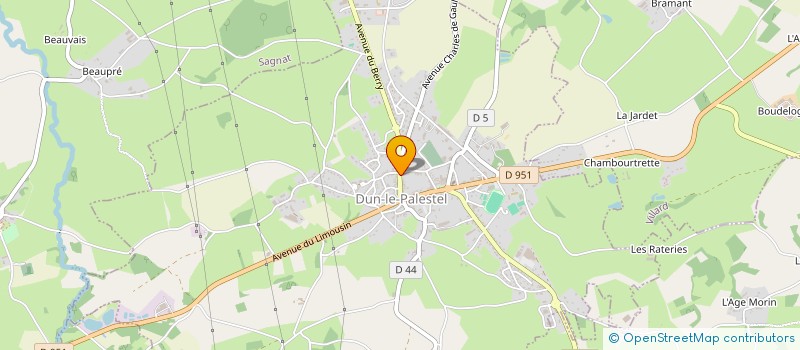localisation de l'entreprise MADAME MARIE LAFONT à DUN-LE-PALESTEL
