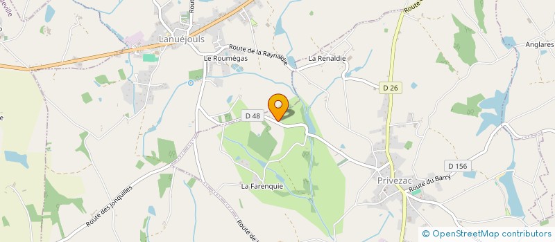 localisation de l'entreprise MADAME MARIE LAFONT à PRIVEZAC