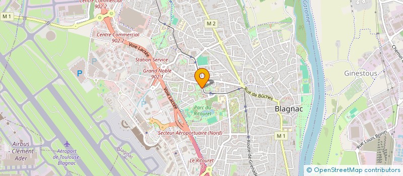 localisation de l'entreprise MADAME MARIE LAFORGE  BLAGNAC