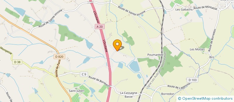 localisation de l'entreprise MADAME MARIE LAFOSSE  MONTALZAT