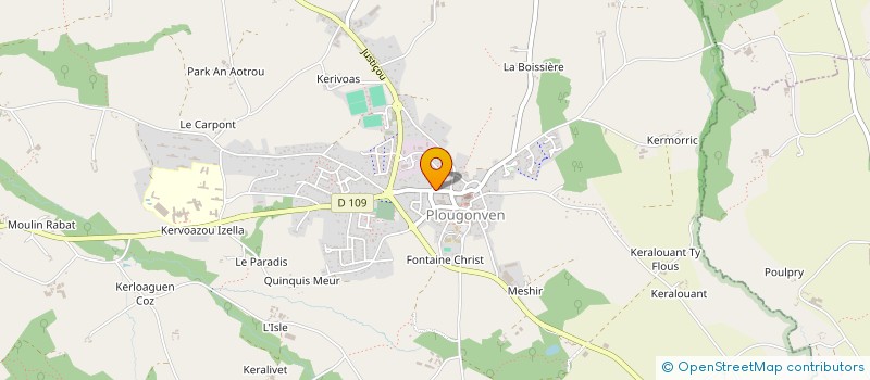 localisation de l'entreprise MADAME MARIE LAGADEC  PLOUGONVEN