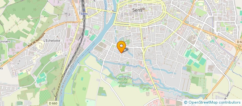 localisation de l'entreprise MADAME MARIE LAGANT à SENS