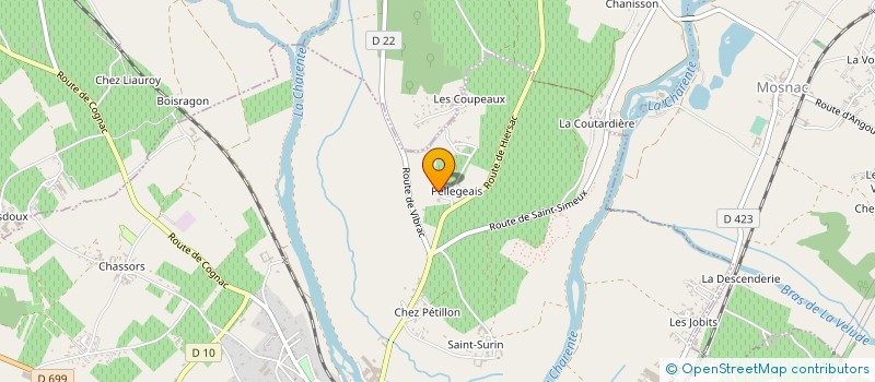 localisation de l'entreprise MADAME MARIE LAGARDE à CHATEAUNEUF-SUR-CHARENTE