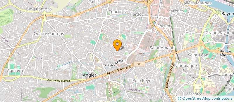 localisation de l'entreprise MADAME MARIE LAGARDE  ANGLET