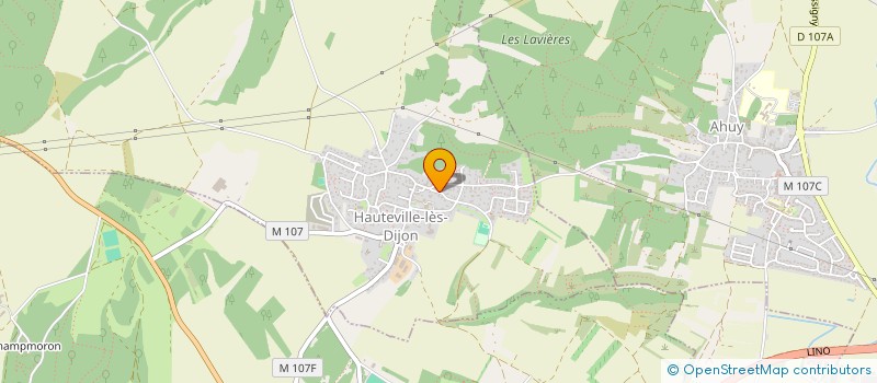 localisation de l'entreprise MADAME MARIE LAGNEAU  HAUTEVILLE-LES-DIJON