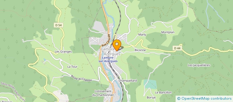 localisation de l'entreprise MADAME MARIE LAGOUTTE  LAMURE-SUR-AZERGUES