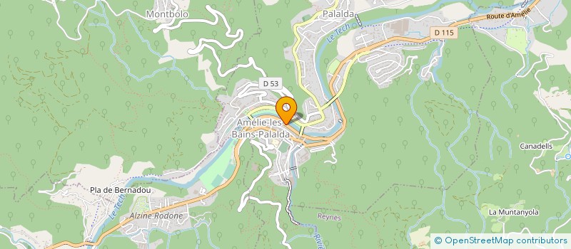 localisation de l'entreprise MADAME MARIE LAINE  AMELIE-LES-BAINS-PALALDA