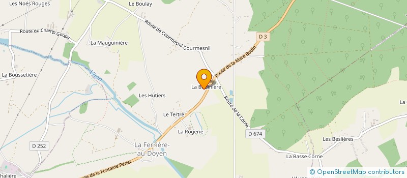 localisation de l'entreprise MADAME MARIE LAISNEY à LA FERRIERE-AU-DOYEN