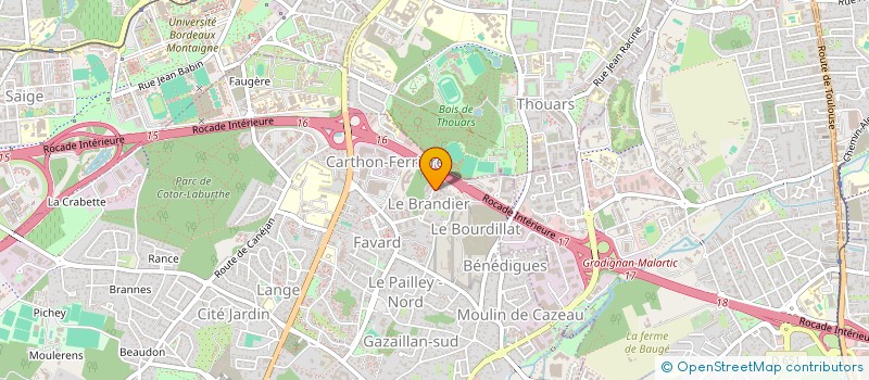 localisation de l'entreprise MADAME MARIE LAISNEY GUILLET  GRADIGNAN