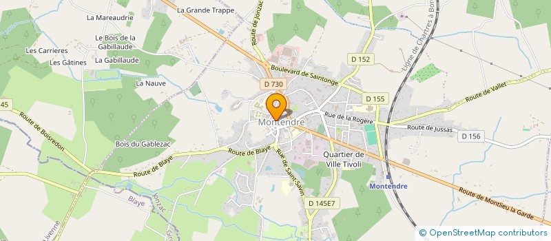 localisation de l'entreprise MADAME MARIE LALANDE à MONTENDRE