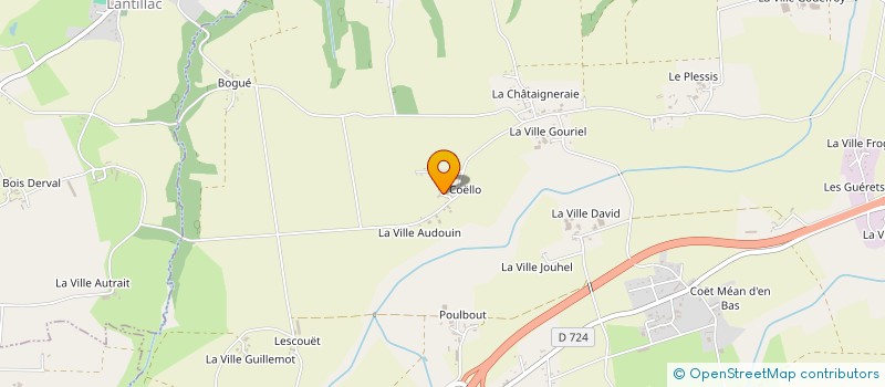localisation de l'entreprise MADAME MARIE LALY à GUEGON