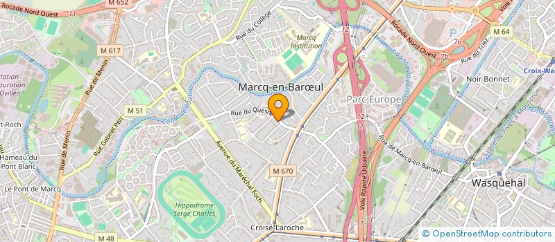 localisation de l'entreprise MADAME MARIE LAMARRE  MARCQ-EN-BARUL