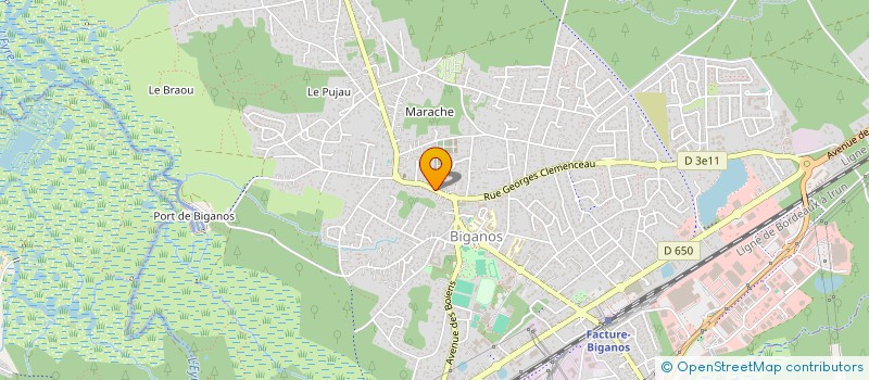 localisation de l'entreprise MADAME MARIE LAMBERT  BIGANOS