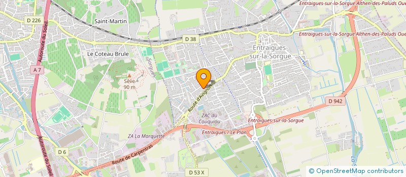 localisation de l'entreprise MADAME MARIE LAMBOT à ENTRAIGUES-SUR-LA-SORGUE