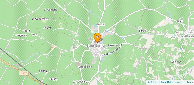 localisation de l'entreprise MADAME MARIE LAMOLIATE  SAINT-EMILION