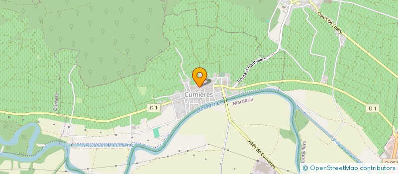 localisation de l'entreprise MADAME MARIE LAMY  CUMIERES
