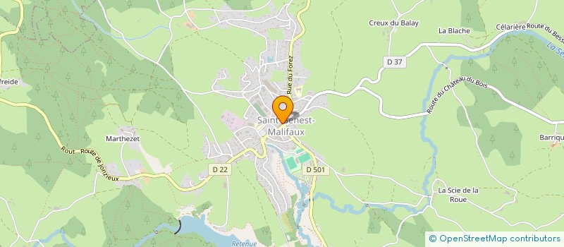 localisation de l'entreprise MADAME MARIE LANDON  SAINT-GENEST-MALIFAUX